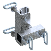 Clamping device | single-sided securing | holder for 30 x 30 mm tube